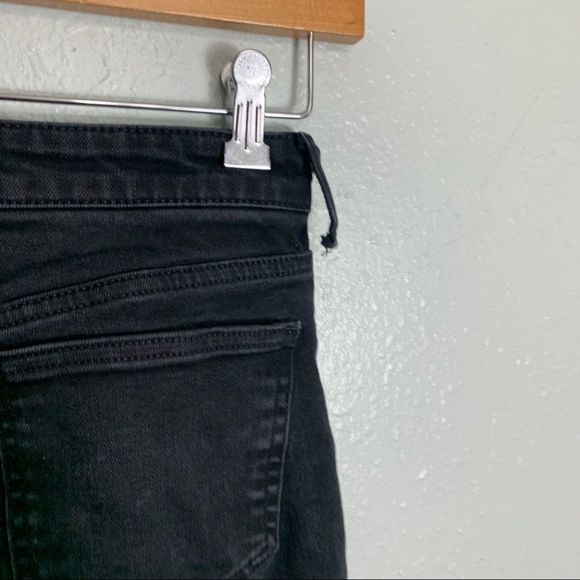 ZARA high waisted straight leg raw hem denim jean - Picture 7 of 7